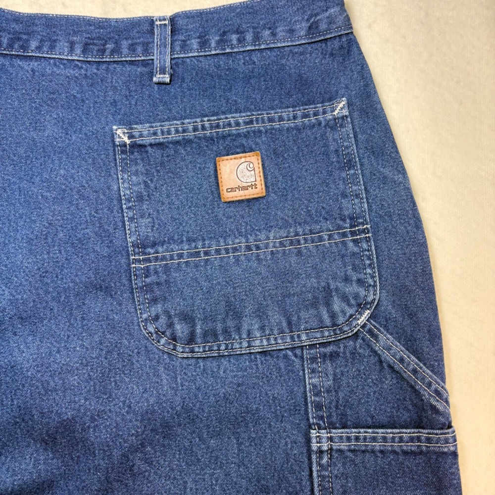 Carhartt B13 DST Mens Original Dungaree Fit Work Jeans Blue 46x30 Loose Fit - Picture 7 of 7